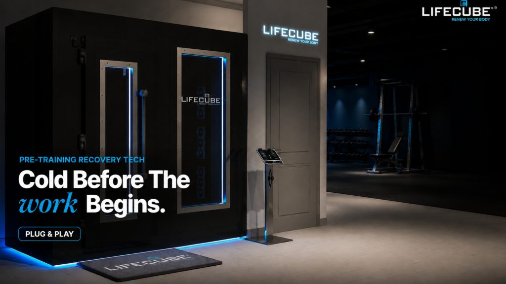 Electric cryotherapy machine used before training session